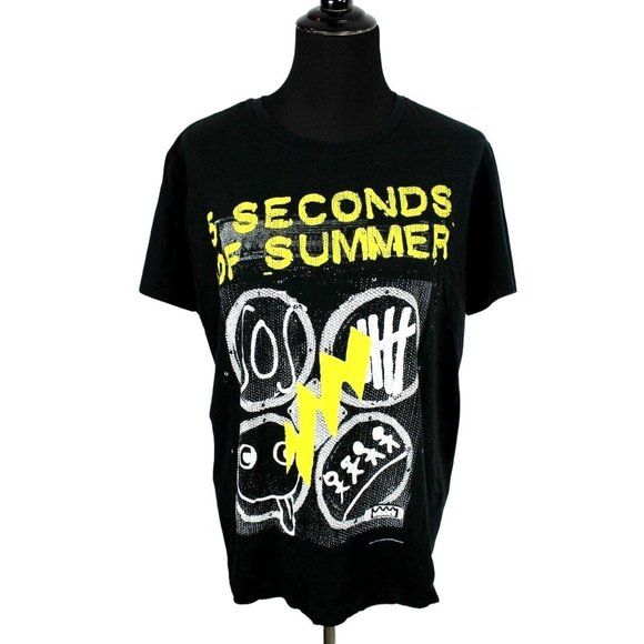 5 Seconds Of Summer Other - 5 Seconds of Summer Graphic Band Concert T Shirt size L Adult Black